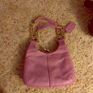 Coach purse pink leather